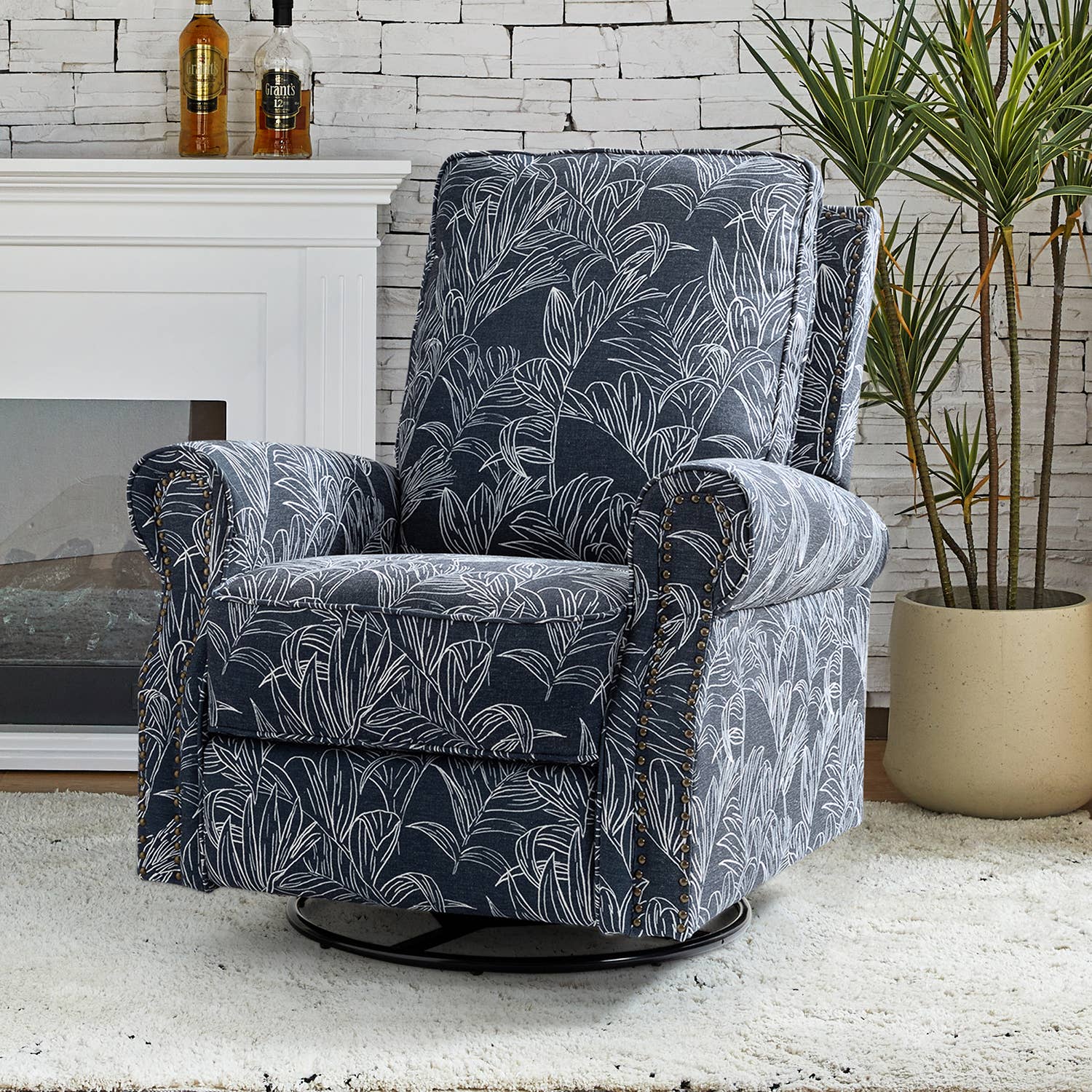 Karat Home - Wholesale Chair - Kaspar Manual Swivel Glider Recliner6