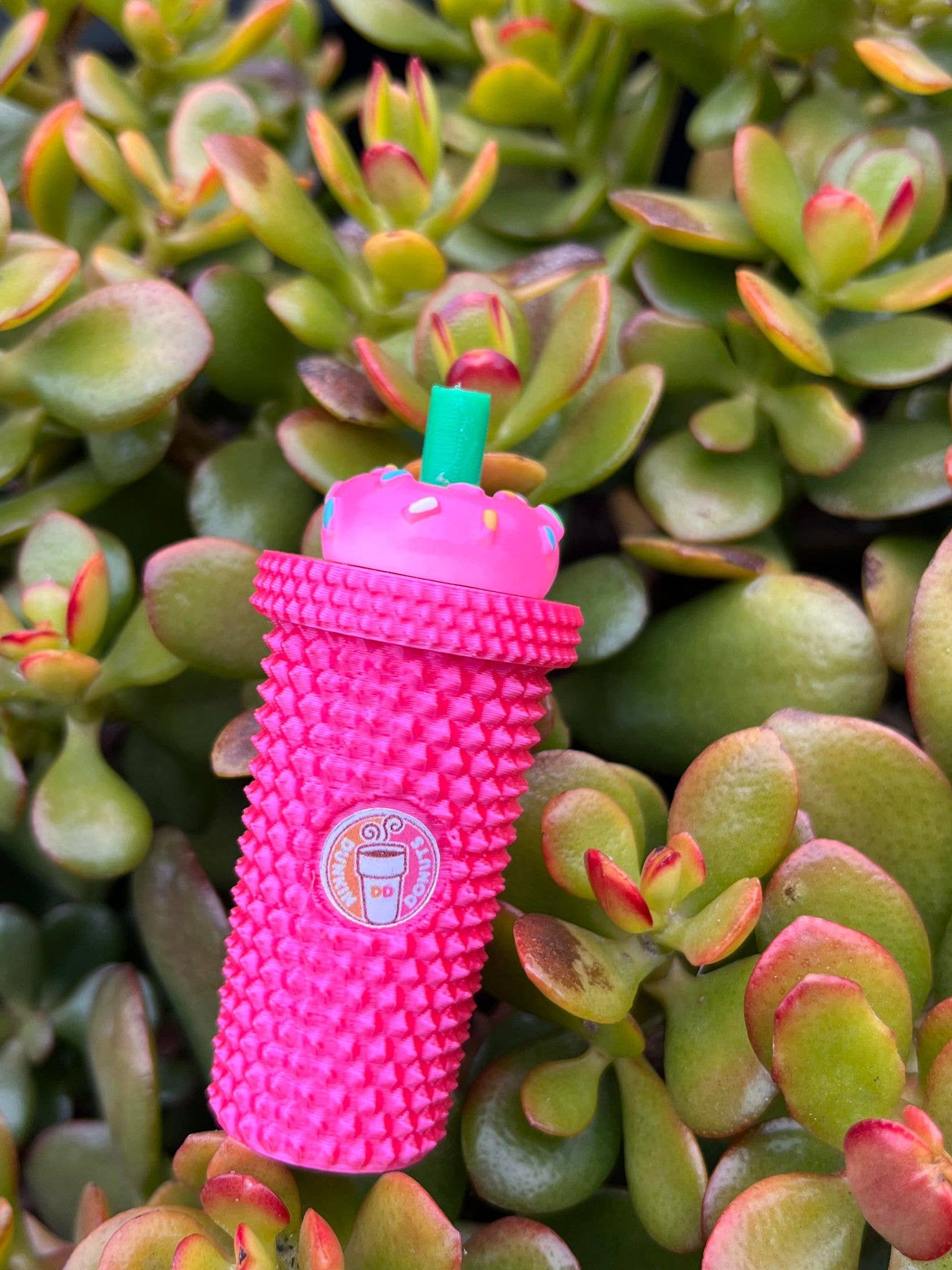 Roussell Prints and Demand LLC – Großhandel Schlüsselanhänger – Damen – Schlüsselanhänger Mini-Becher mit sechseckigem Schraubverschluss und Donut-Deckel2