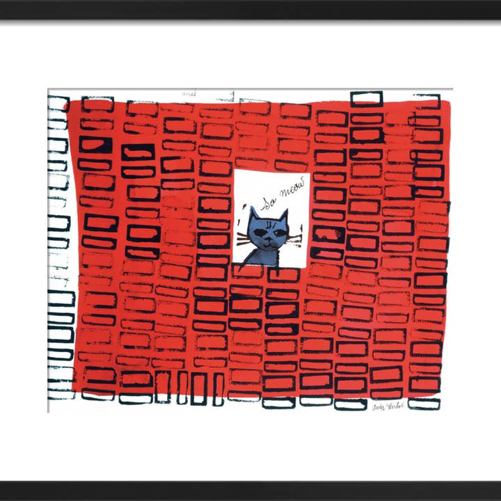 So Meow, c.1958 Framed Art Print by Andy Warhol for wholesale by The Art Guys