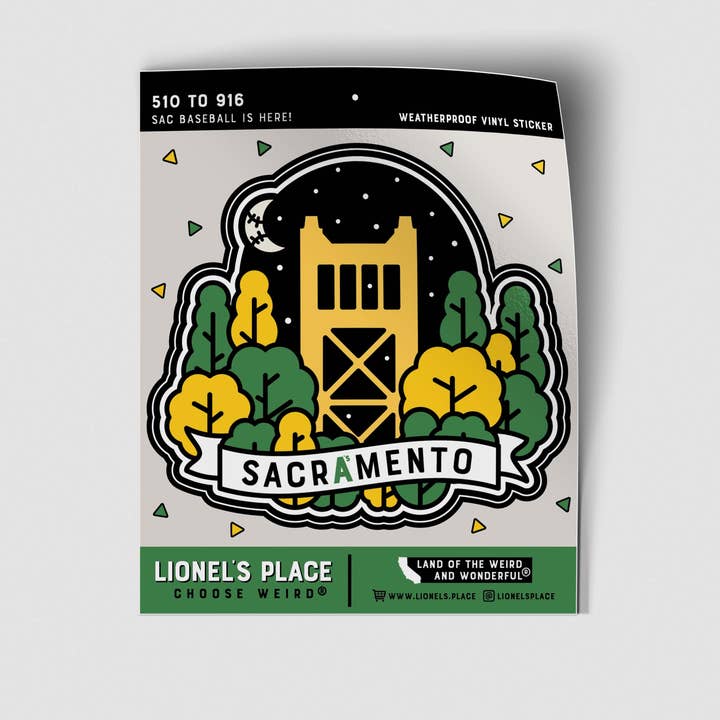 Autocolante da Ponte da Torre do Baseball Sacramento A's por atacado de Lionel's Place