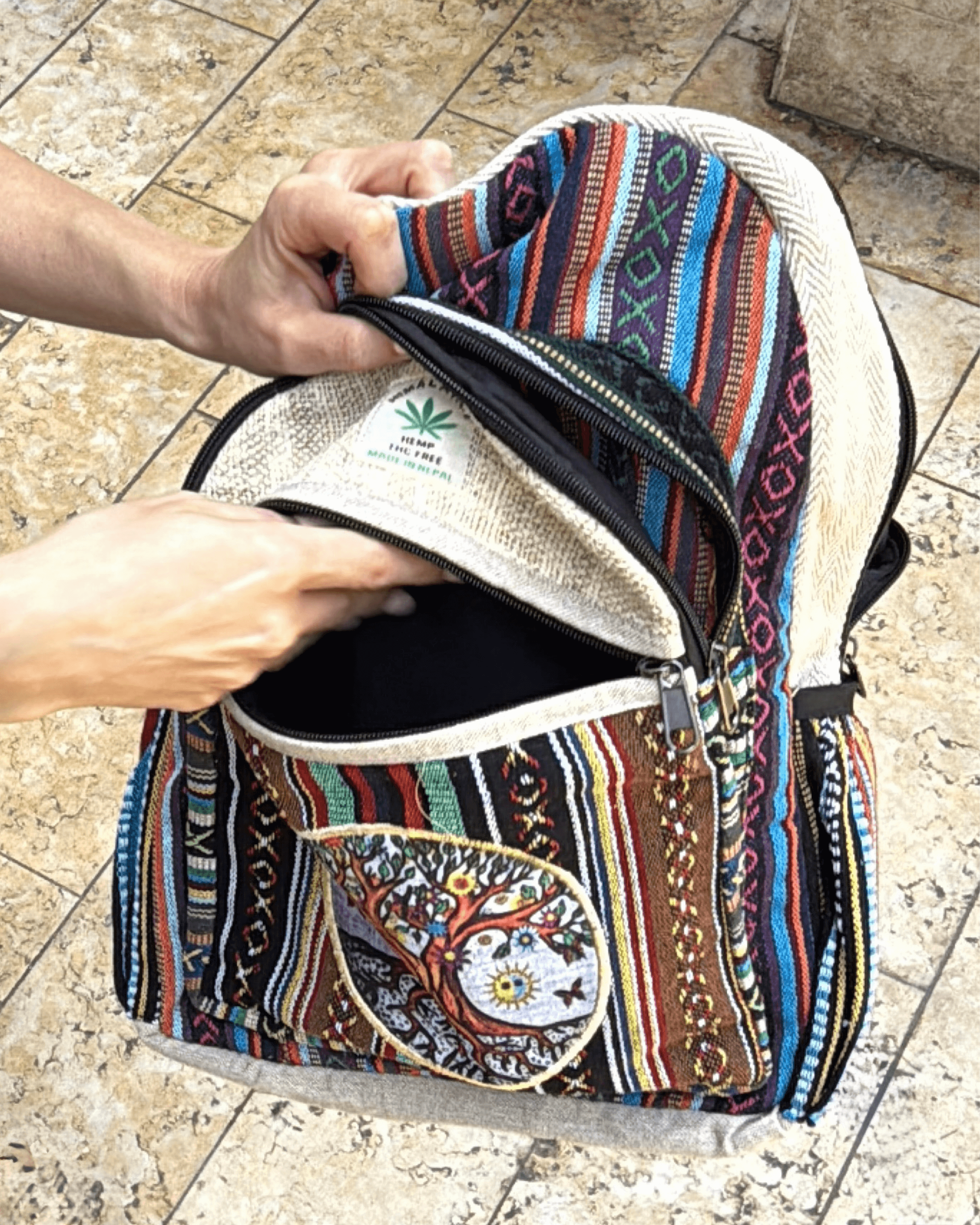 JupiterGear – wholesale Ryggsäck - Unisex – Kathmandu Collection Handgjord Ryggsäck i Bomull och Hampa17