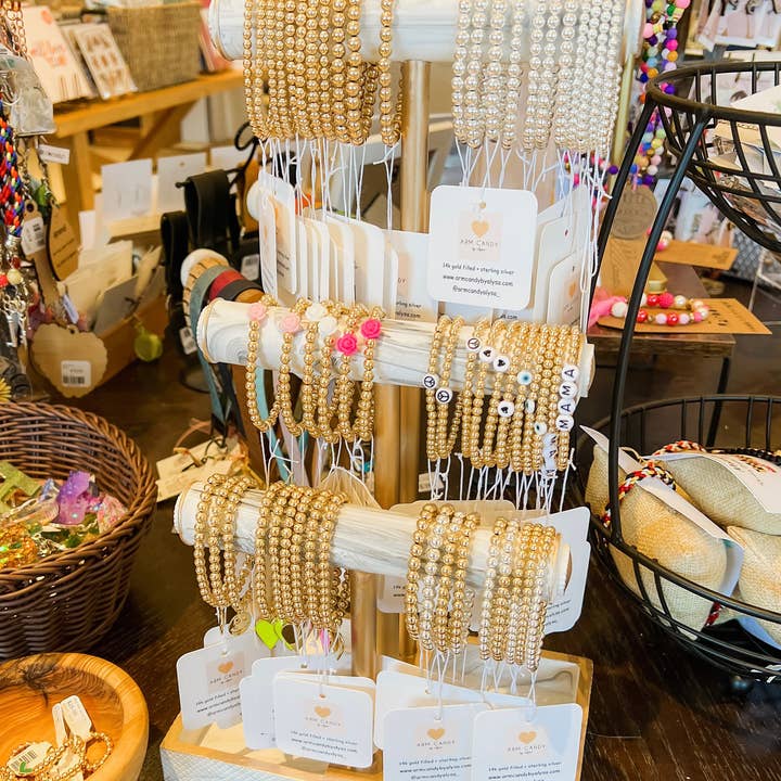 Arm Candy by Alysa - Vendita all'ingrosso Bracciale con perline - Bracciale con perline laminate in oro 14k da 5 mm10