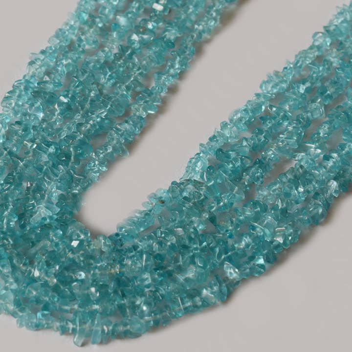 Apatite Chip Beads Necklace, Crystal Uncut Beads for wholesale by Soothing Crystals