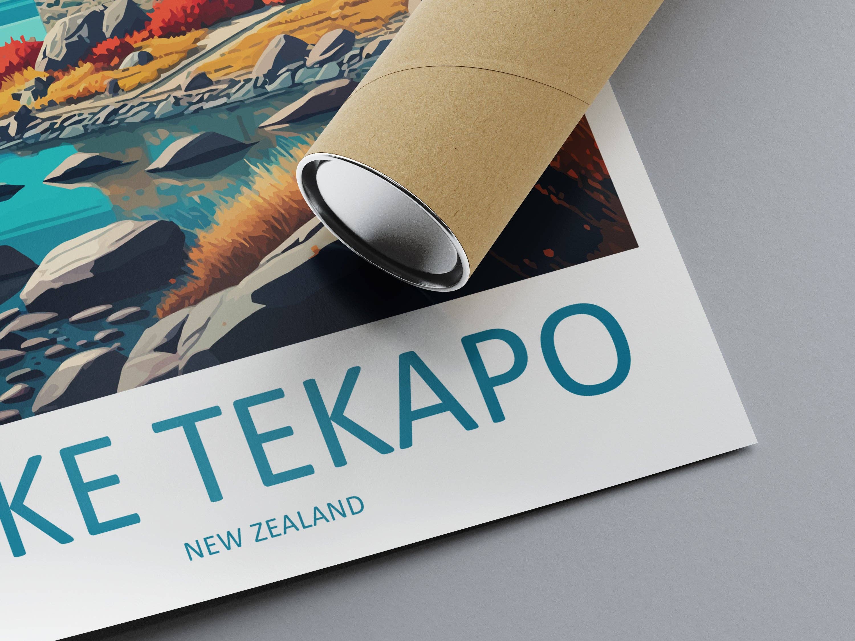 TravelzonaArt – wholesale Poster – Lake Tekapo New Zealand Travel Poster5