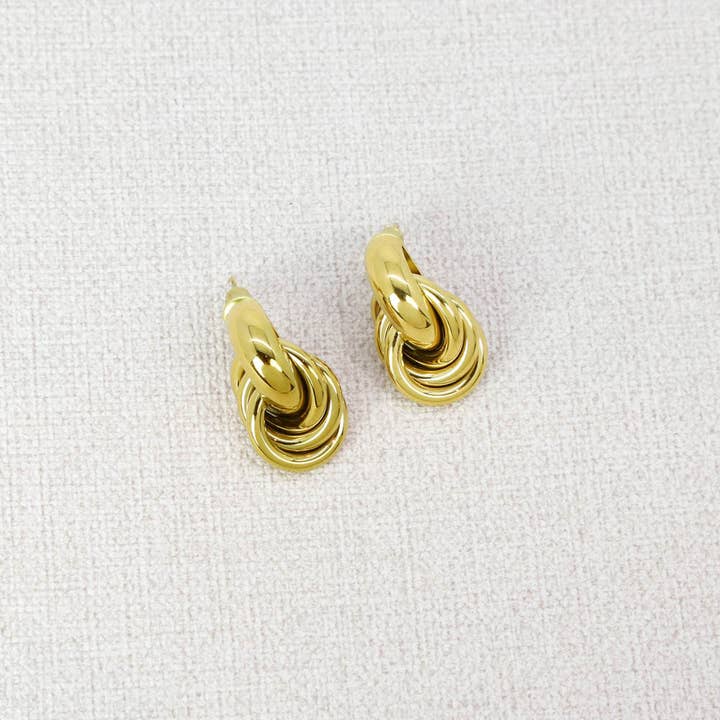 Les Cleias - Wholesale Stud/Post Earrings - BO Chrystelle in steel1