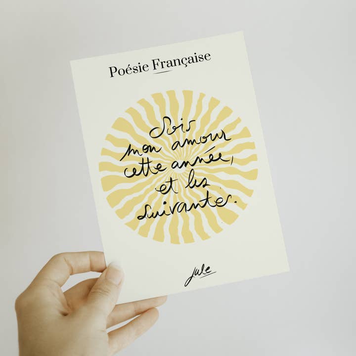 Bliv min kærlighed kort for engroshandel hos Poesie Française