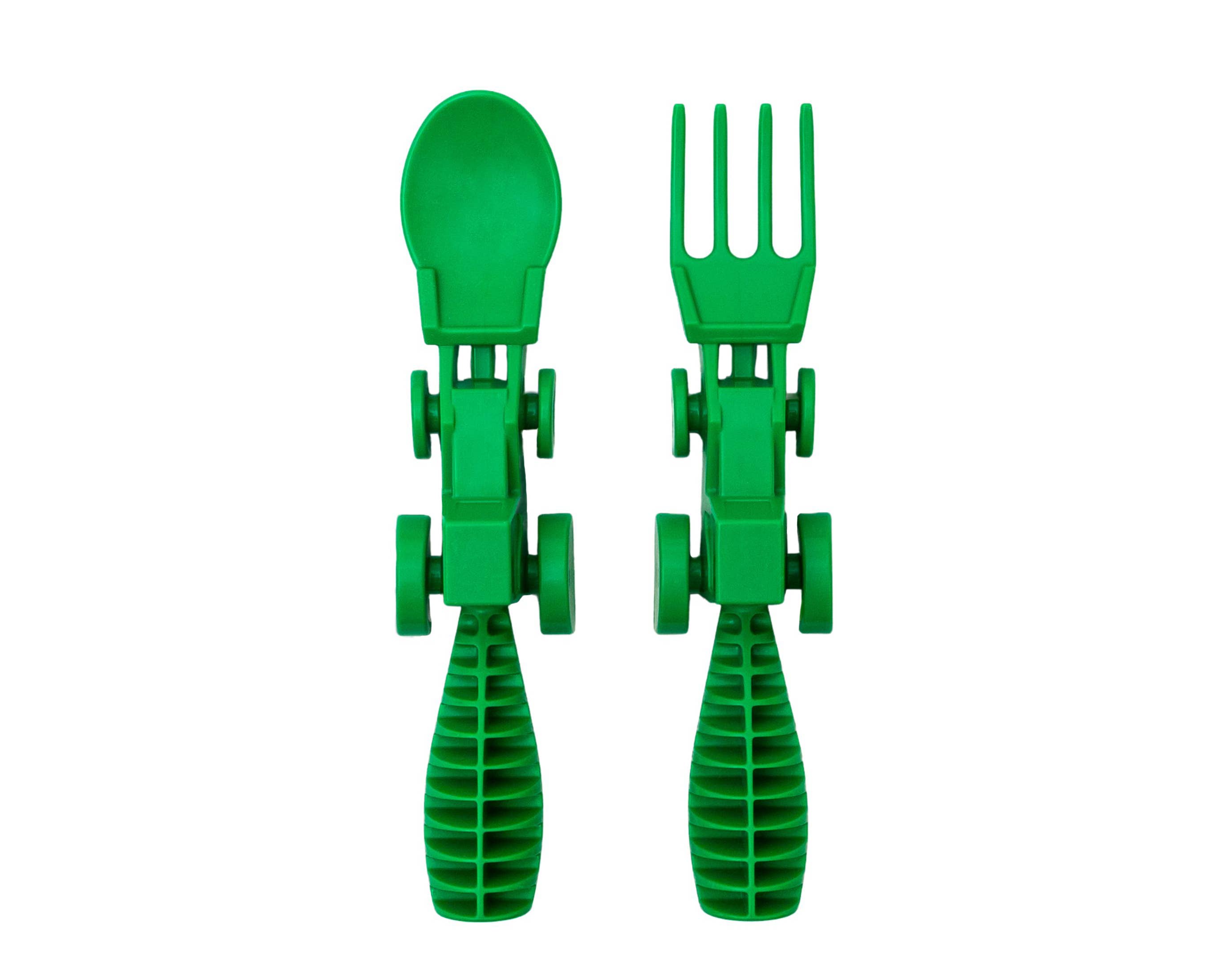 Constructive Eating - Wholesale Flatware Set - Kids & Baby - Set of 2 Tractor Utensils8