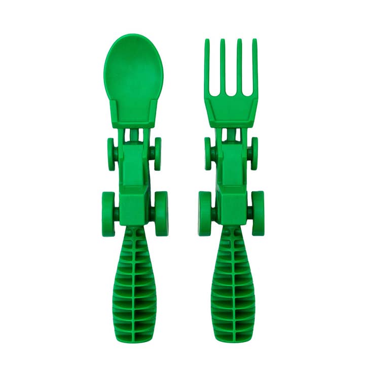 Constructive Eating - Wholesale Flatware Set - Kids & Baby - Set of 2 Tractor Utensils8