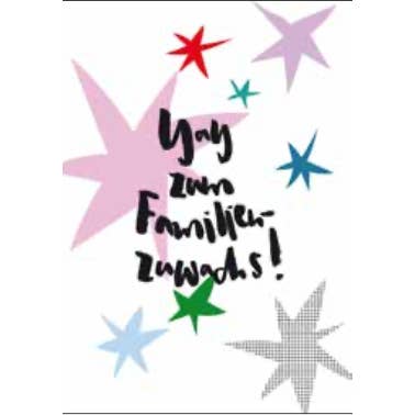 Greeting card "New Addition to the Family" for wholesale by Bazaar Noir UG