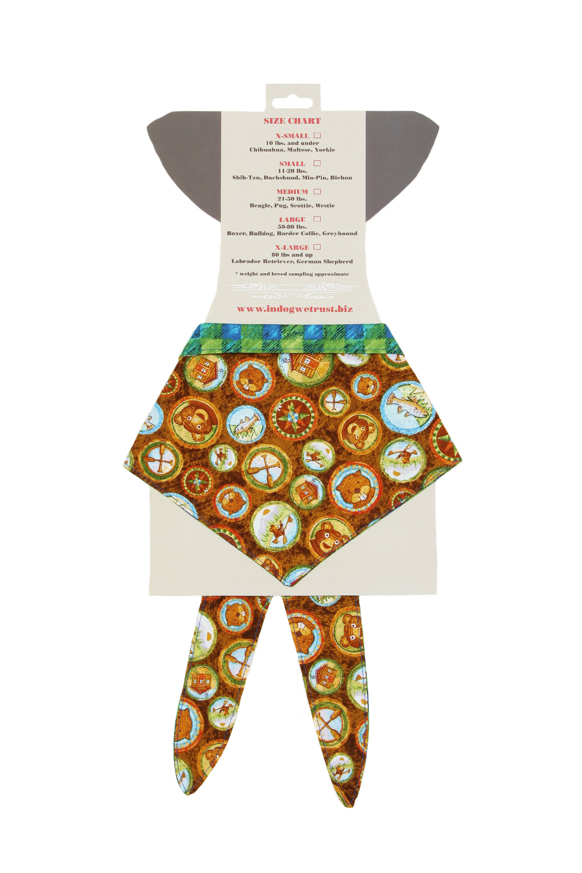 Bark n Bag - Wholesale Pet Bandana - Dog - Cabin Fever Bandana0