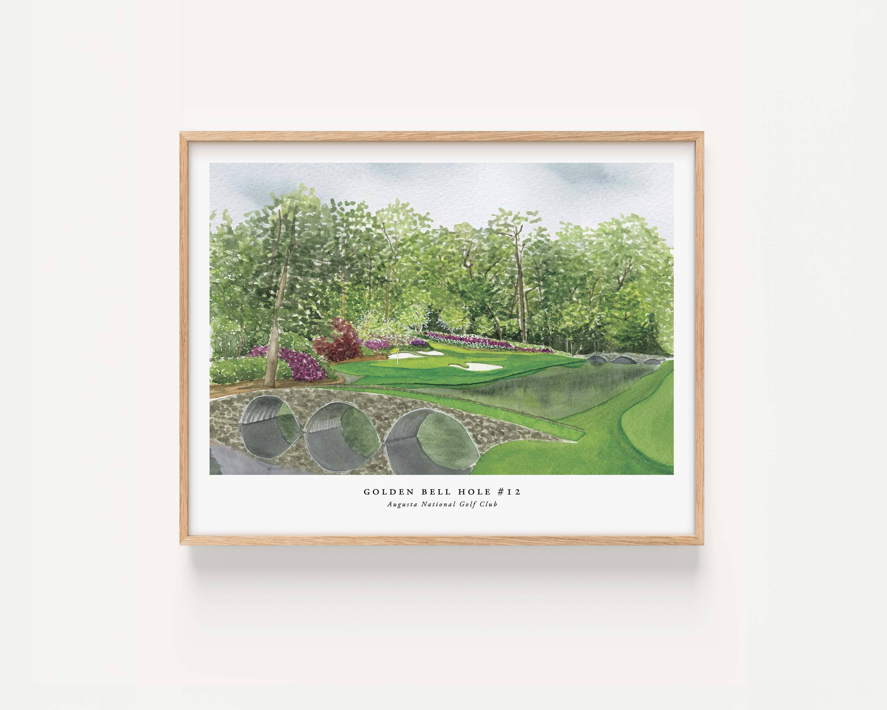Studio Miller - Wholesale Art print - Augusta National Golf Course Hole 12 "Golden Bell" Art Print