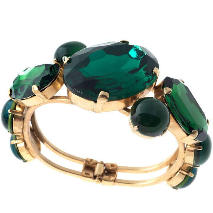 Armband met groene stenen voor wholesale door HUB161