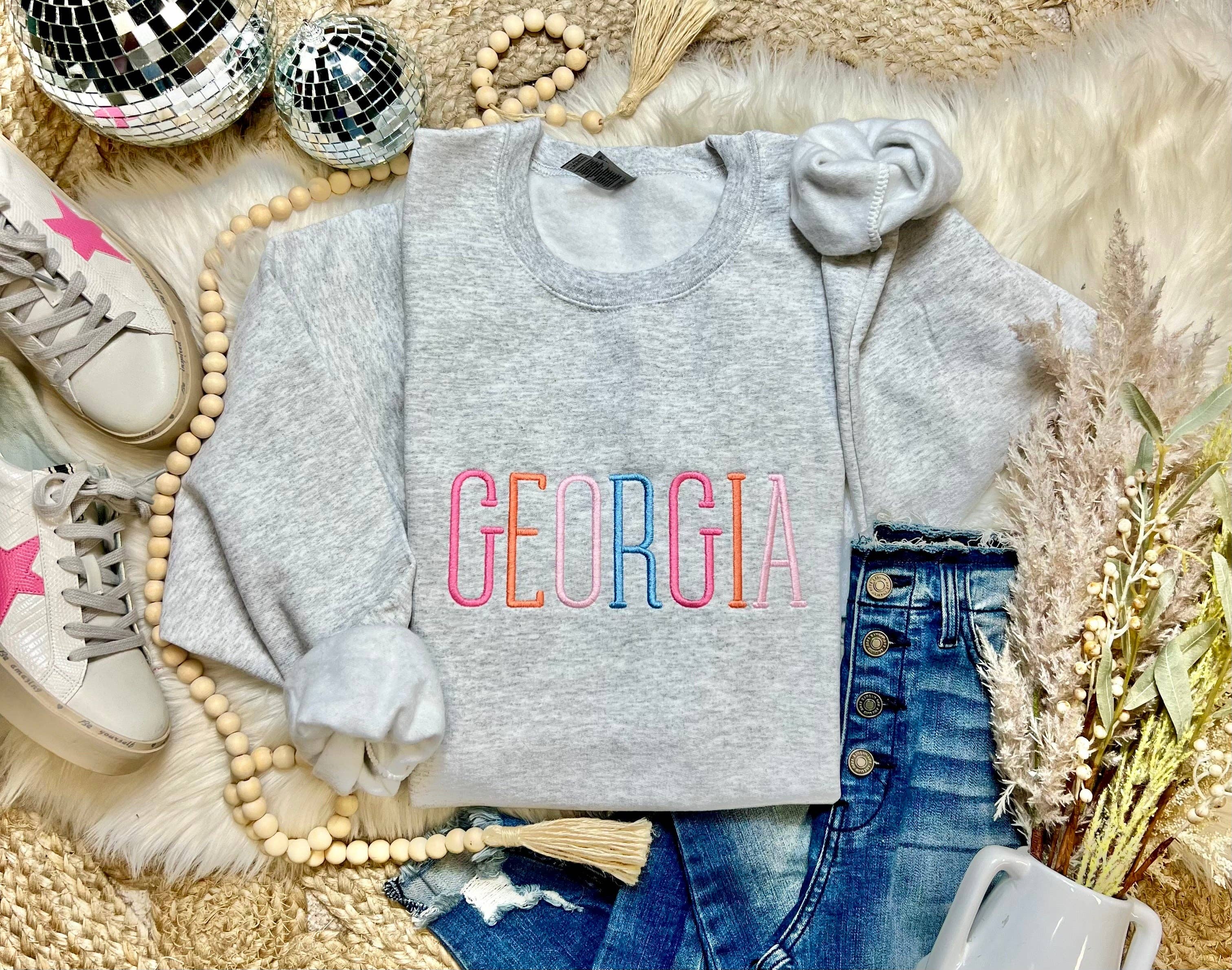 Truelove Apparel - Wholesale Sweatshirt - Women's - Preppy Embroidered Sweatshirt/Tee2