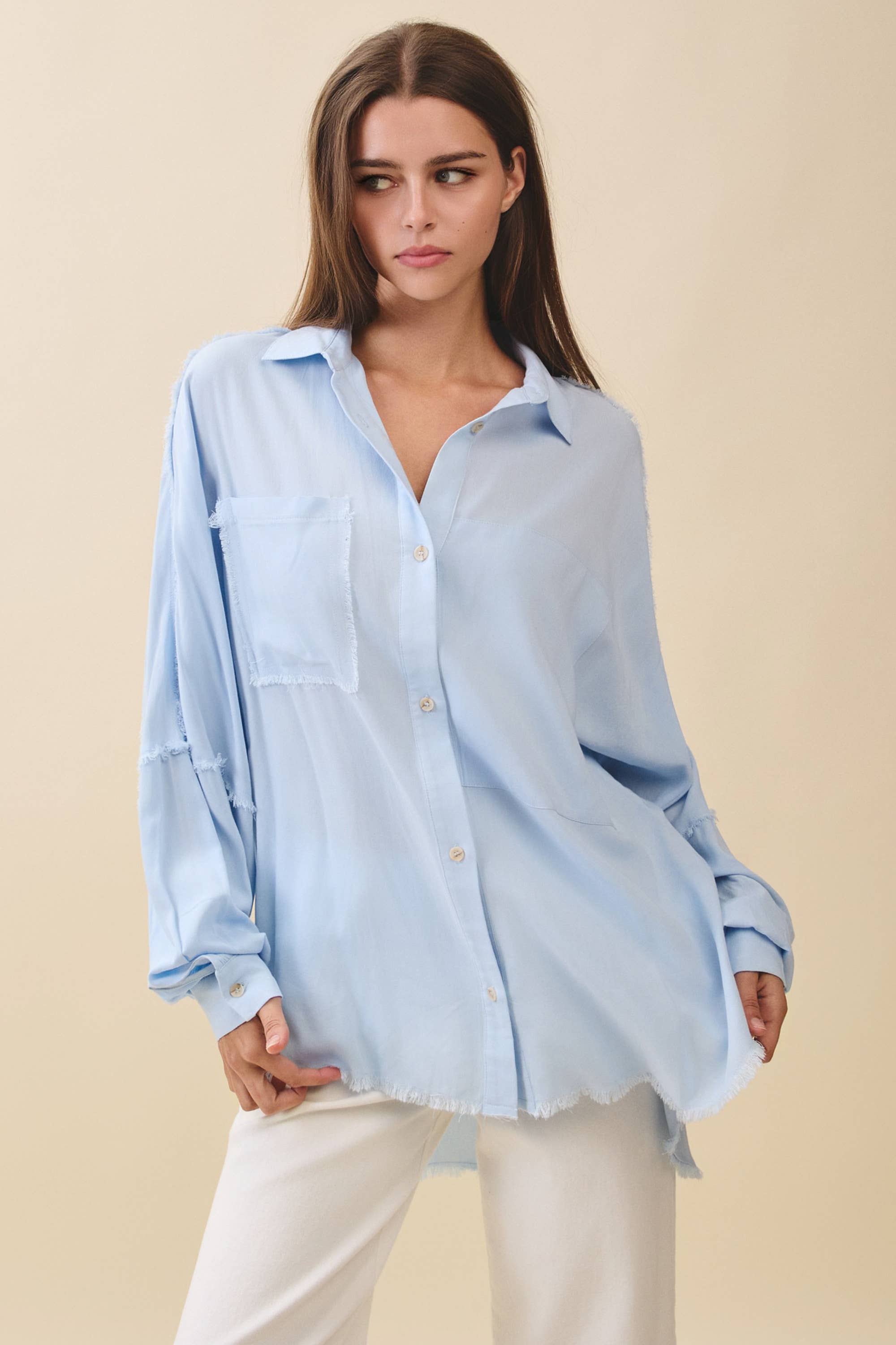 AEMI + CO - Wholesale Button Down Shirt - Women's - 879AK Delilah Shirt31