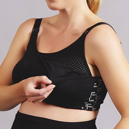 Mami Maternity Sports Bra (Black) for wholesale by MyBelly