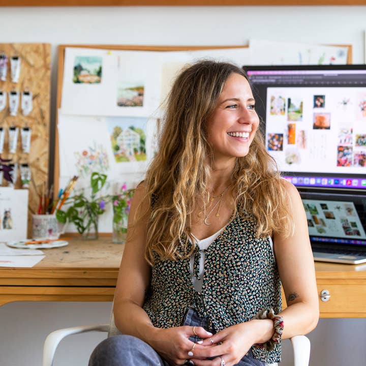 Louise Mulgrew – wholesale Kärlekskort – Blå Bröst Sänder Kärlekskort1