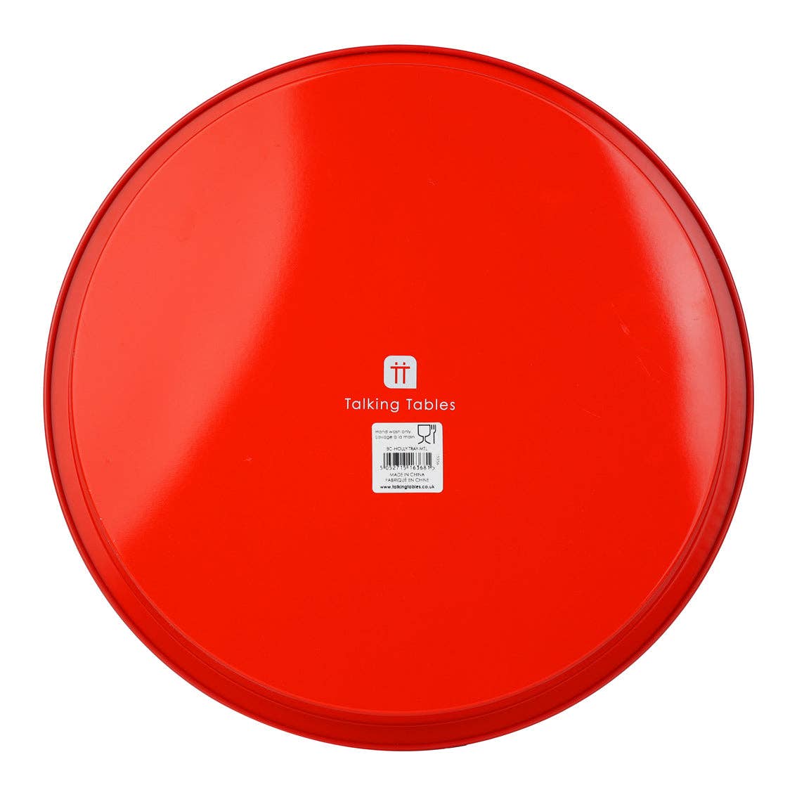 Talking Tables UK – wholesale Serving tray – Holly Tin Tray - 30cm2