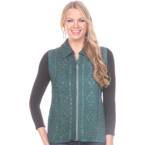 The Magic Scarf Company - Wholesale Outerwear Vest - Women's - 1367 - Diamond Zipper Vests26