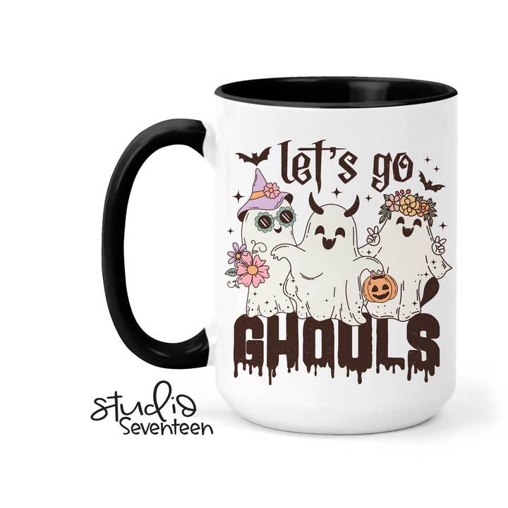 Let's Go Ghouls Halloween Coffee Mug for wholesale by Studio Seventeen