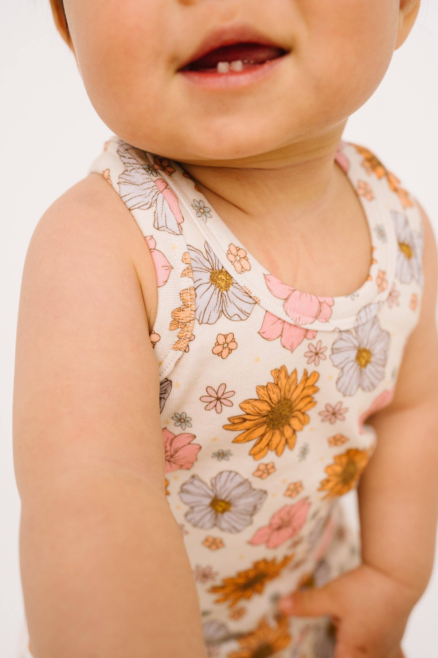 Little One Shop - Wholesale Top & Short Set - Kids - Maybelle Floral Summer Tank Set3