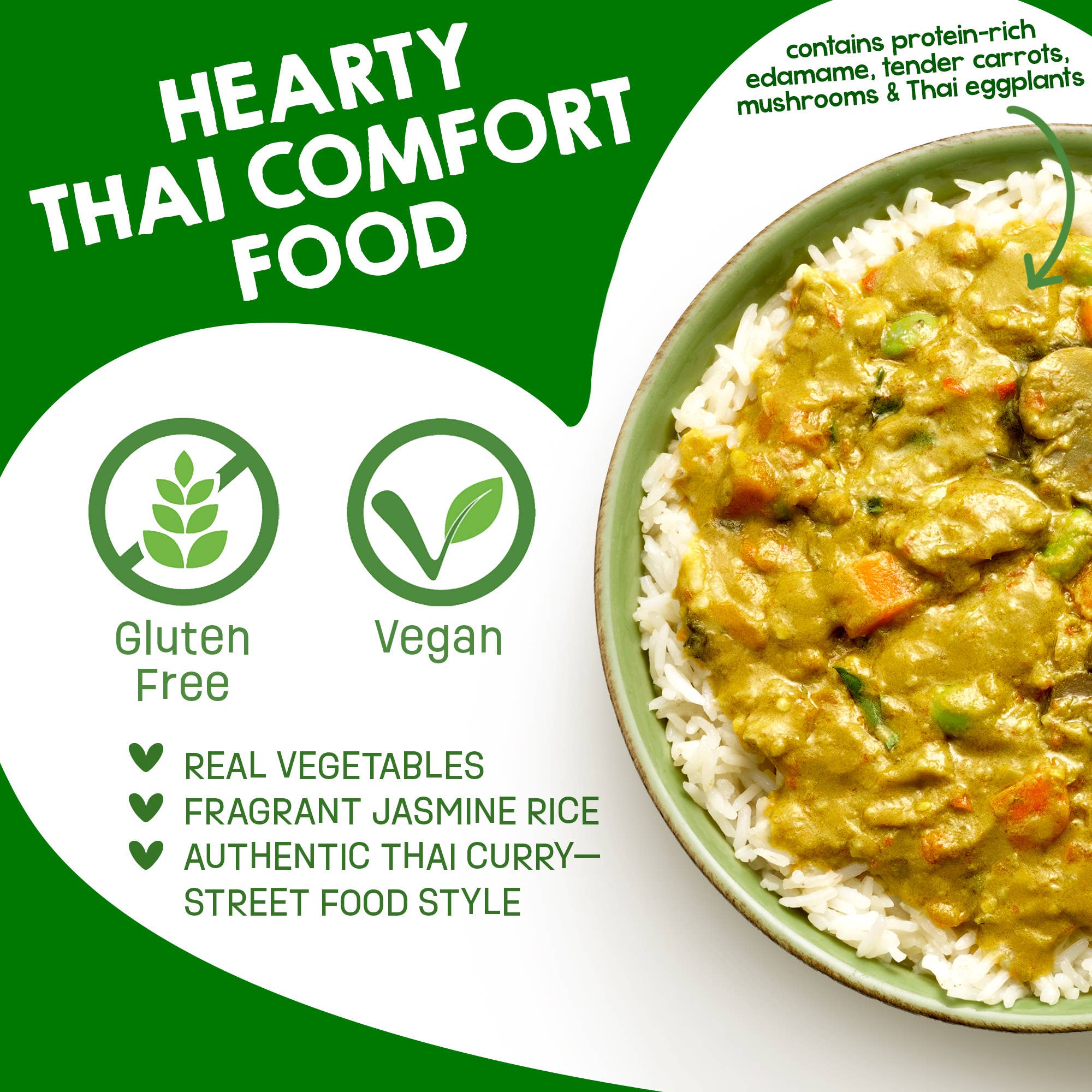 Sun Tropics – Großhandel Haltbares Fertiggericht – Thailändisches Grünes Curry mit Gemüse & Jasminreis4