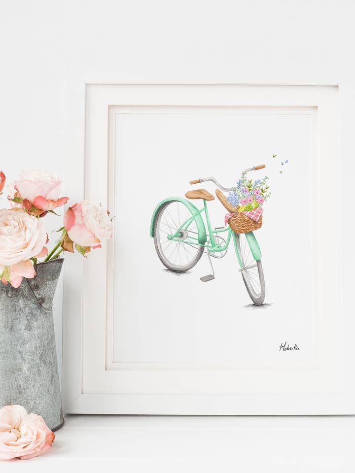 Cykel, Kunst Print for engroshandel hos Hobeika Art