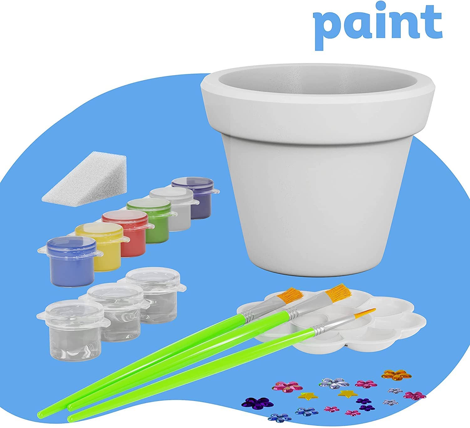 Dan&Darci - Wholesale DIY Craft Kit - Kids - Cast, Paint & Plant Kit for Kids &4
