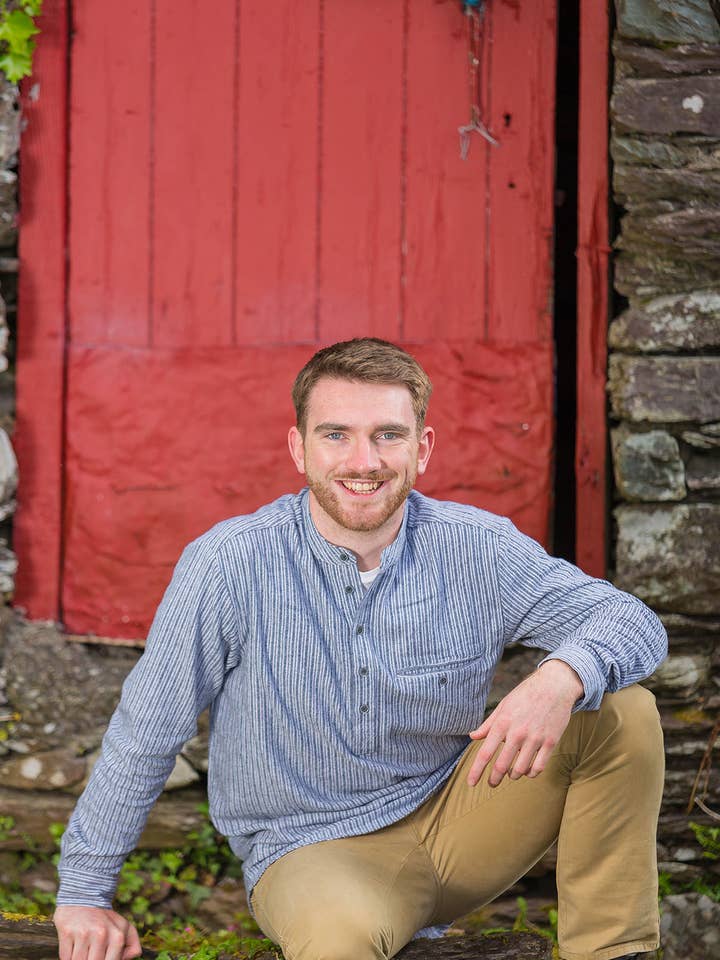 Grootvader Overhemd Flanel Grijs Gestreept (LV37) voor wholesale door Lee Valley Ireland