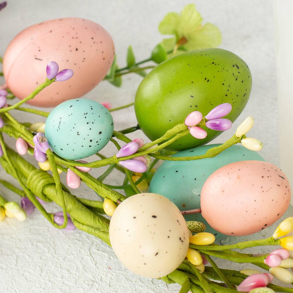 Factory Direct Craft – wholesale Bunting/garland – Easter Egg Pip Berry Garland - 5 feet long 1