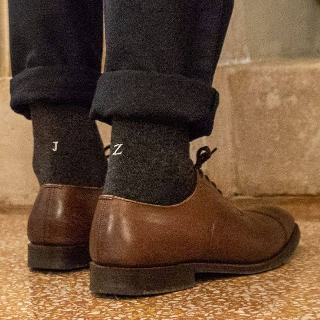 103 GRAY rec.GRAY Cotton - Knee for wholesale by Individual Socks