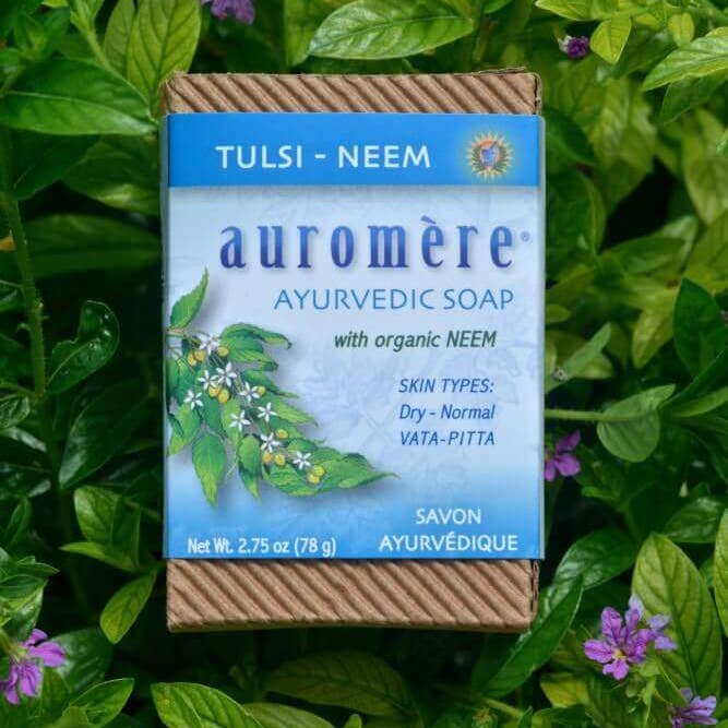 Auromere Ayurvedic Imports - Wholesale Bar Soap - Tulsi-Neem Ayurvedic Soap2