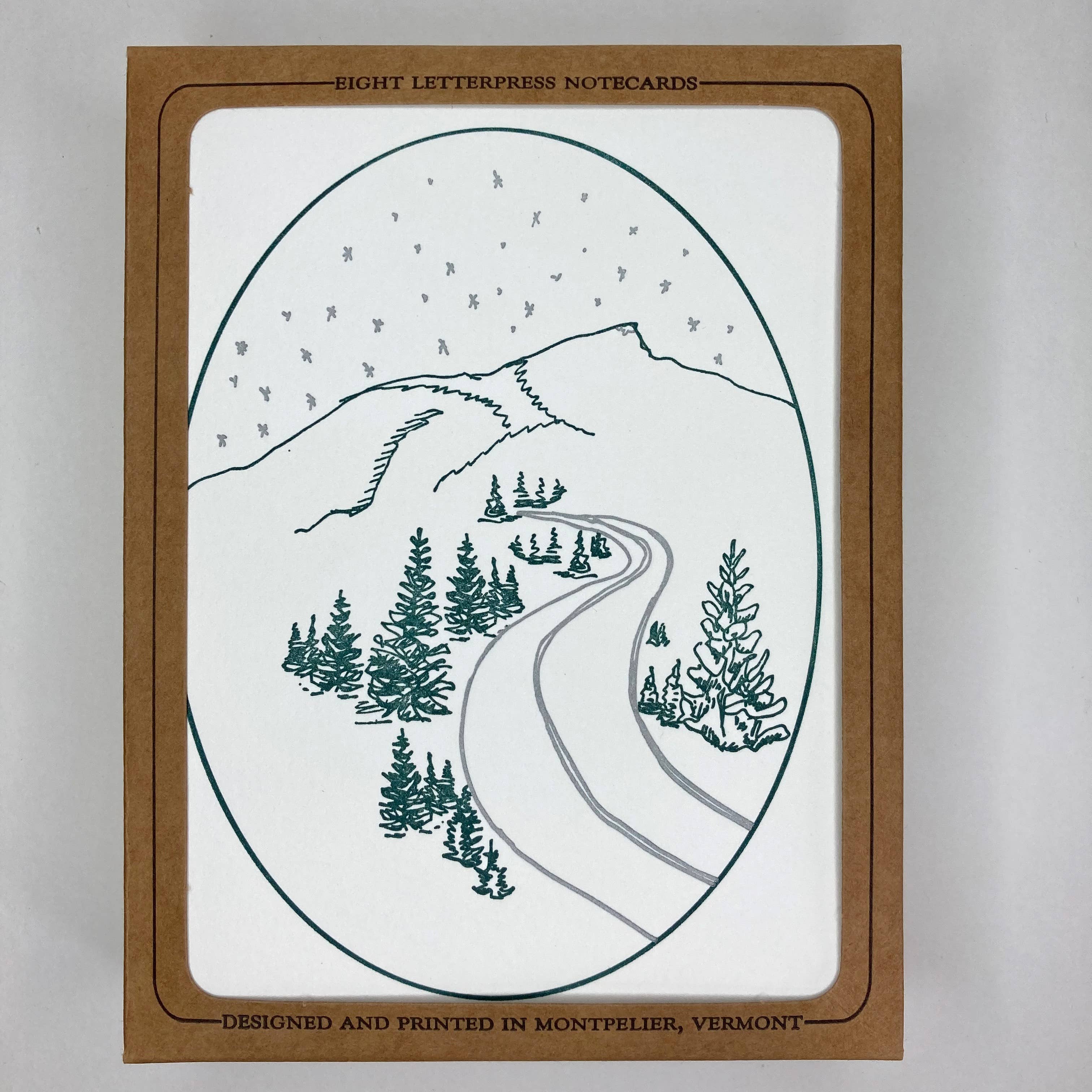 May Day Studio – Großhandel Weihnachtskarte – Winter in Vermont Feiertags-Buchdruck-Karte2