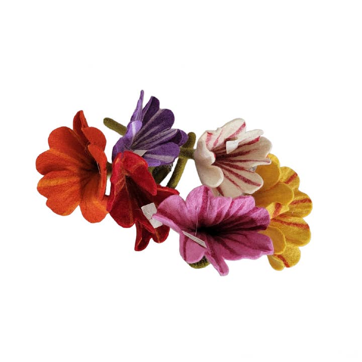 Evergreen Guardian Imports - Wholesale Artificial Flowers - H169 Wool Felt Standing Big Flowers2