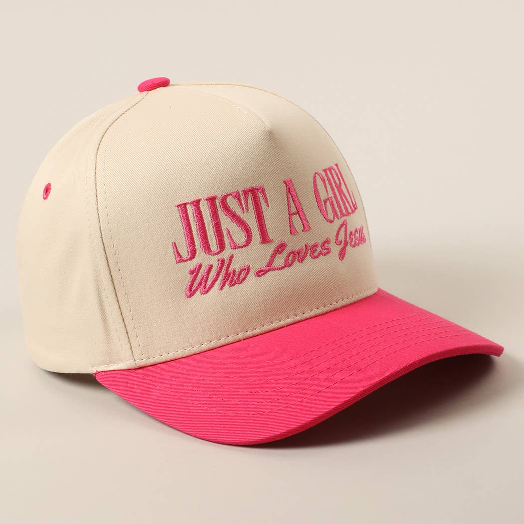 Fashion City - Wholesale Trucker Hat - Women's - Just A Girl Who Loves Jesus Embroidery Trucker Hat12