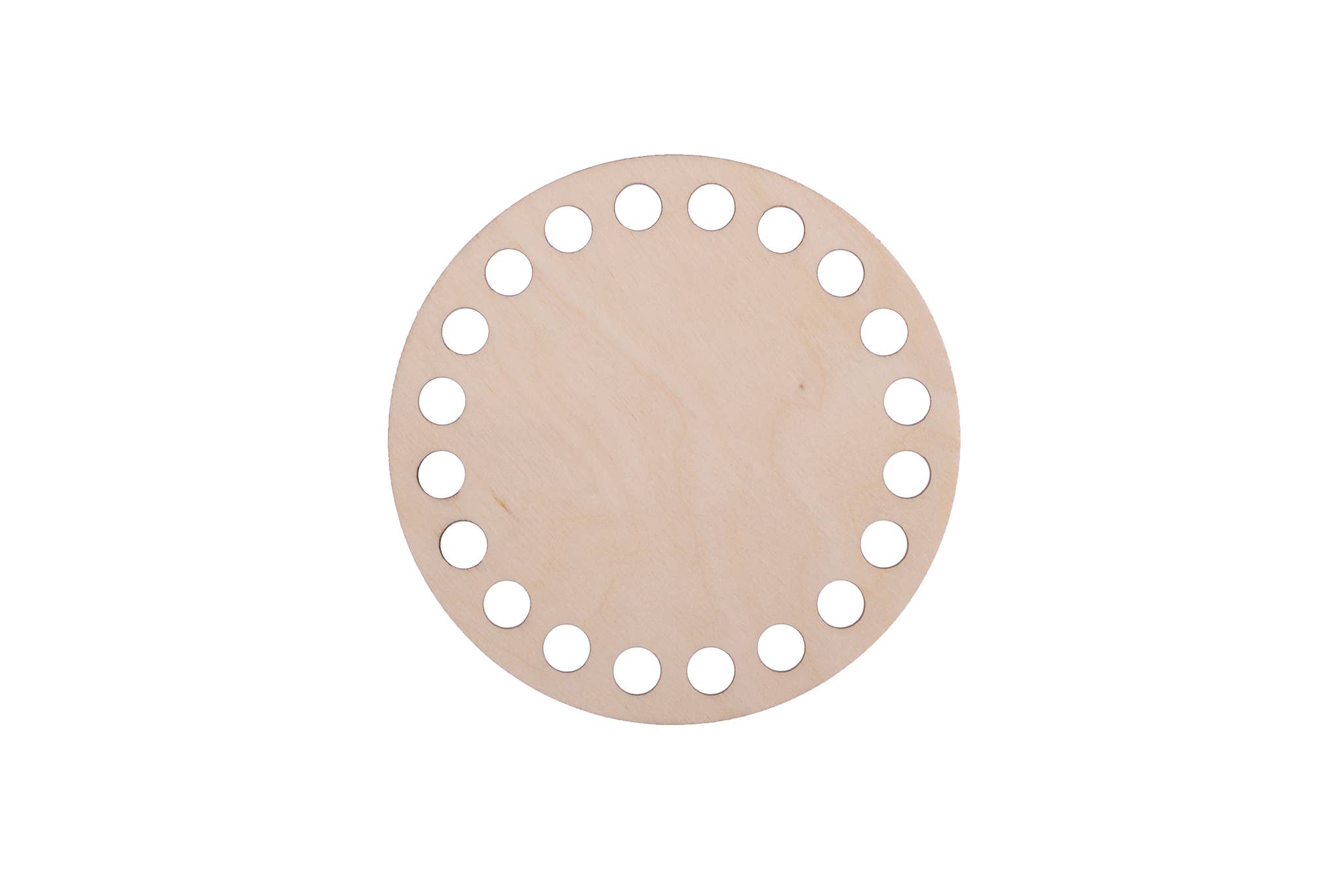 YourHobbyTools – wholesale Knitting/Crochet Supplies – ROUND wooden crochet basket bases with 8mm holes.0