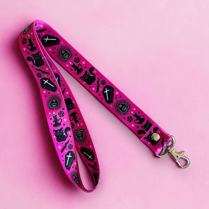 XRAEART Clothing Co - Wholesale Lanyard - Women's - Hex Kitten Goth Pattern Lanyard0