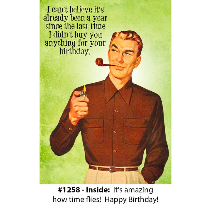 "How Time Flies" - Birthday Card for wholesale by Magik Missile