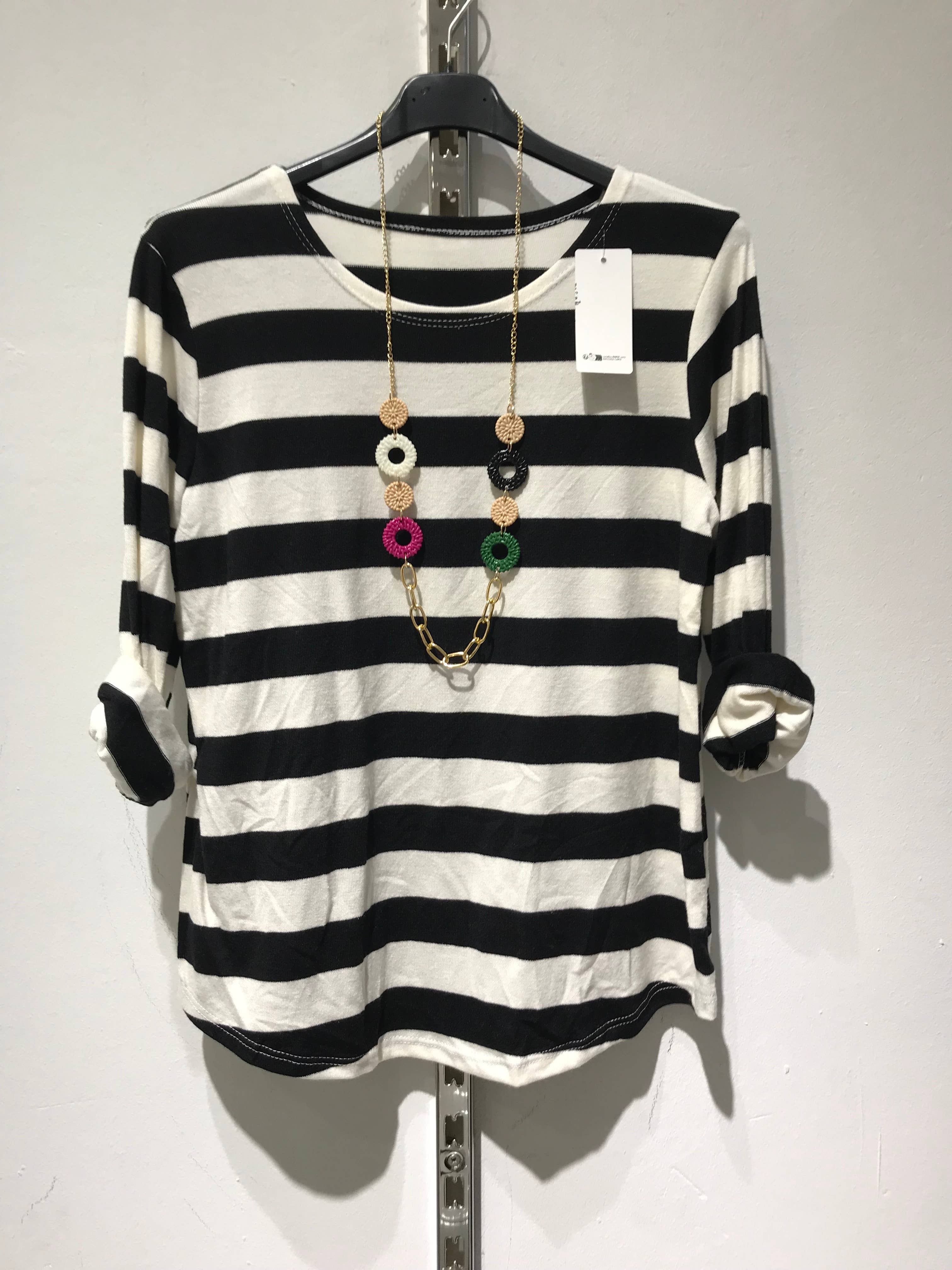 Only Yuan – wholesale Knit top – Women's – ref 26381 stripe sweater7