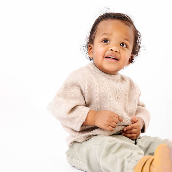 Bubble Sweater - Oatmeal for wholesale by Copper Pearl