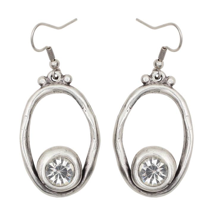 Chanour - Wholesale Dangle Earrings - Handmade Chic Pewter Earrings - NE1511