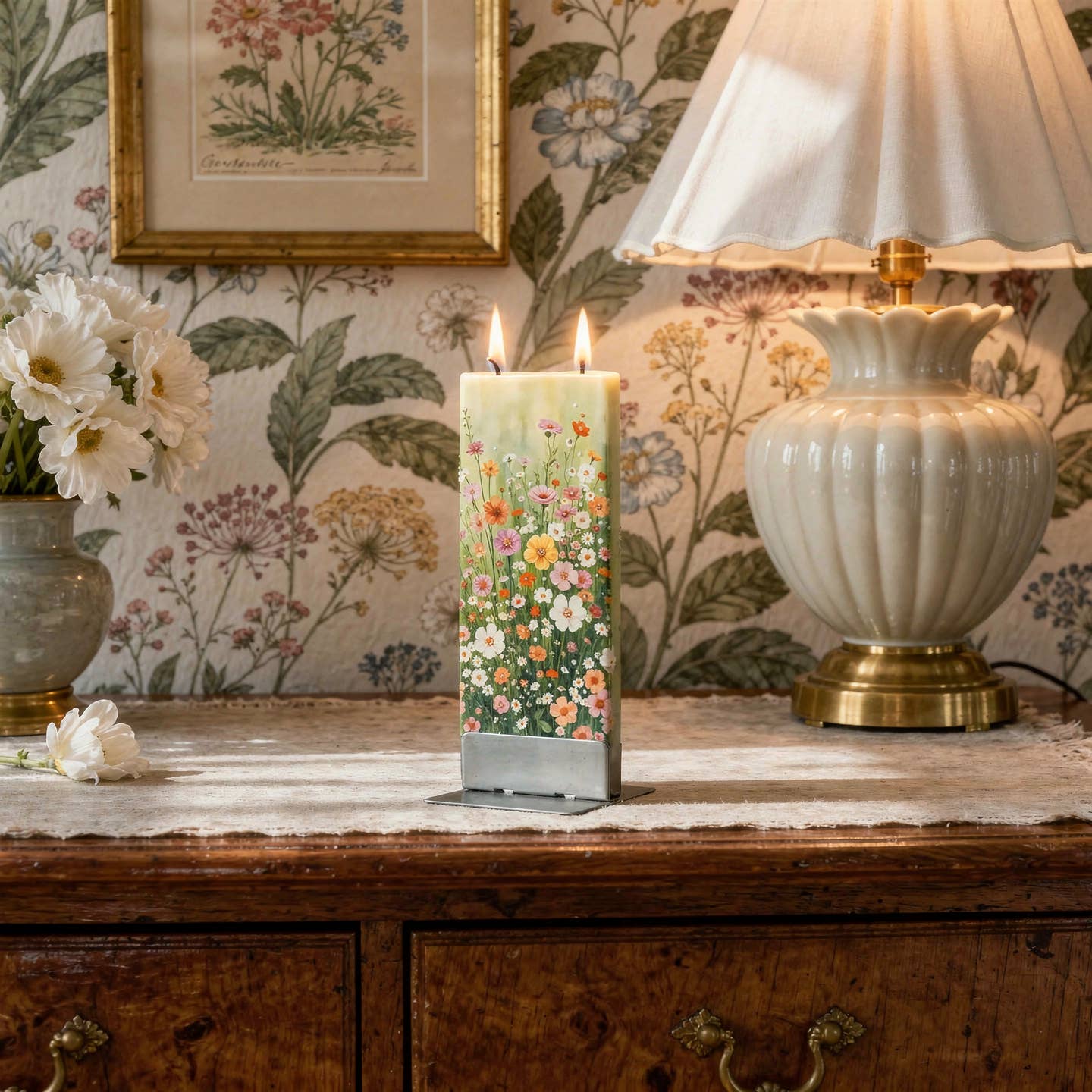 Flatyz Candles - Wholesale Novelty Candle - Flat Handmade Candle - Spring is here - two wicks1