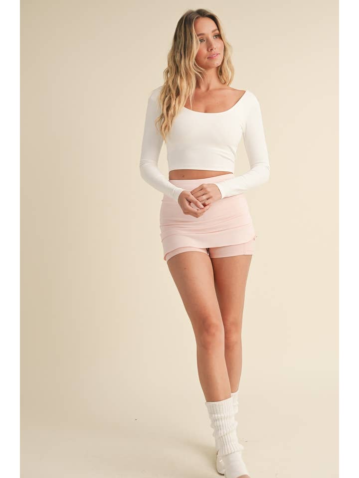 KIMBERLY C - Wholesale Athletic Top - Women's - Twist Back Long Sleeve Top19