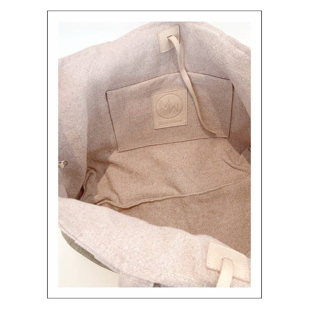 MARTINAS HOME – wholesale Tote bag – Women's – MIA LINEN TOTE ROSE4