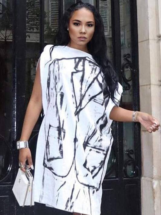 grafisk skjortklänning för wholesale av Fashion Combination