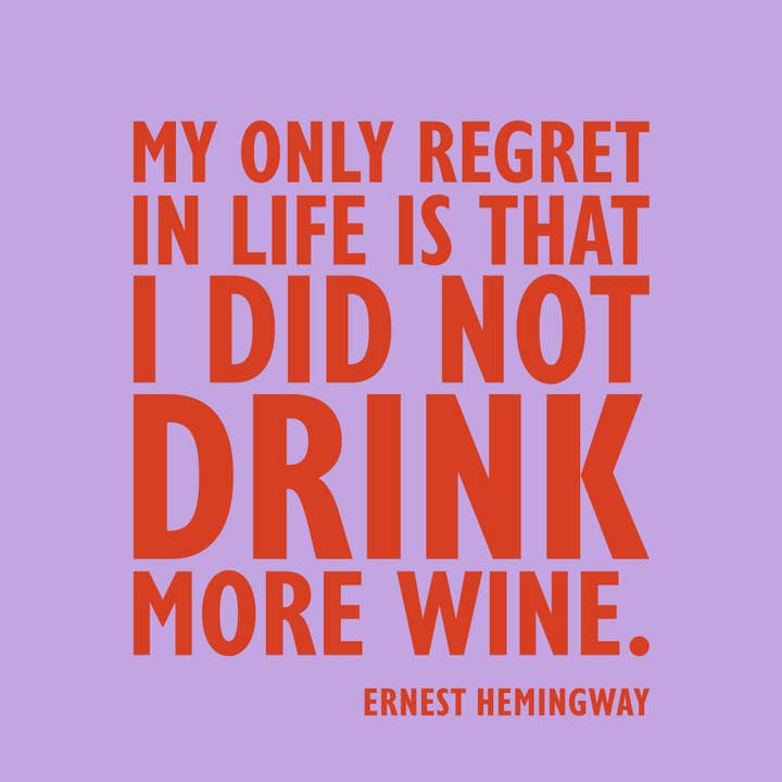 Funny Cocktail Napkins | My Only Regret - 20ct for wholesale by soiree-sisters
