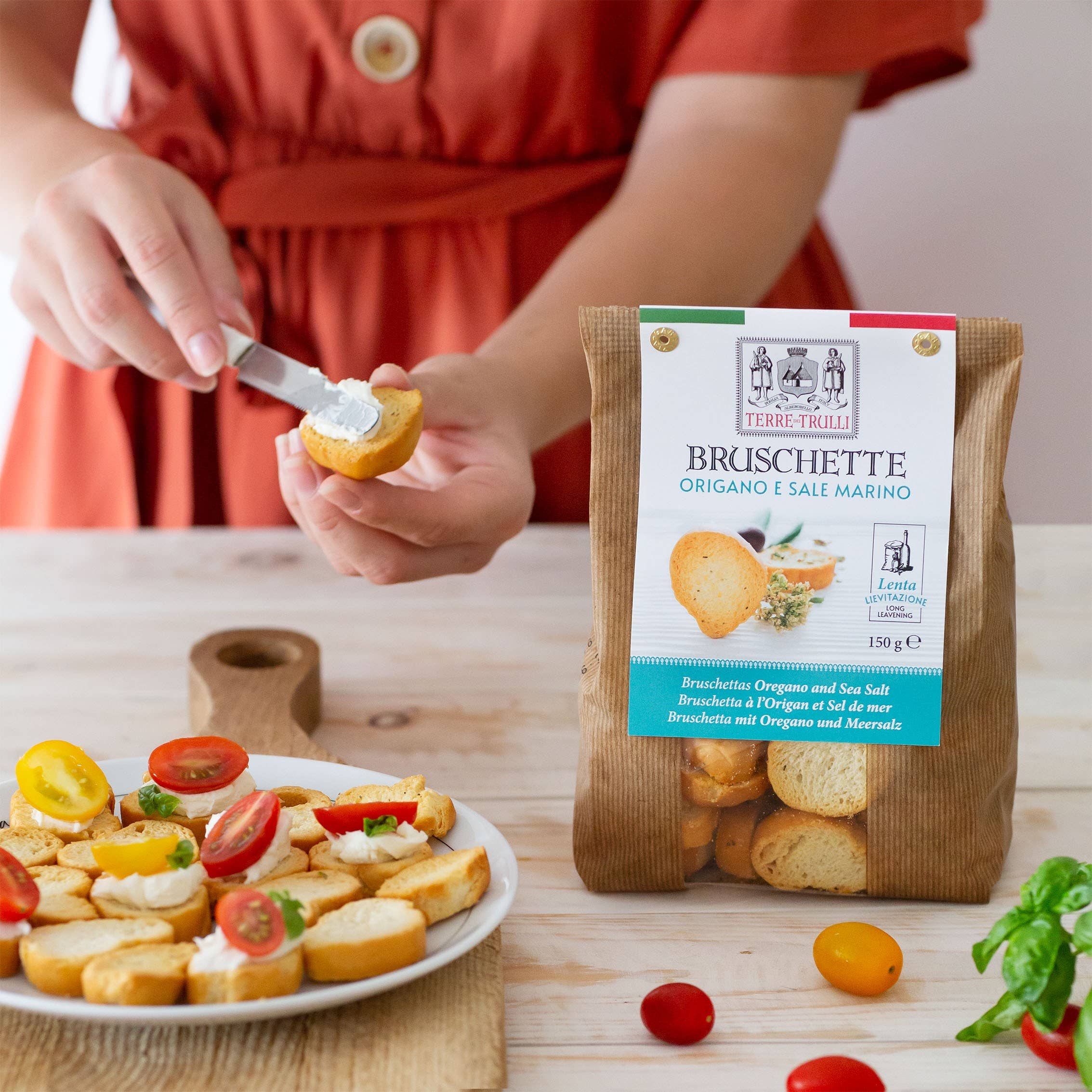 Terre dei Trulli - Wholesale Bread Mix - Oregano and Sea Salt Baked Made in Italy Bruschetta 150g1