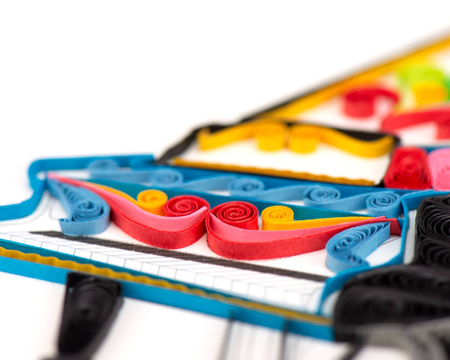 Quilling Card – Großhandel Grußkarten für den Alltag – Quilling-Klavier-Grußkarte2