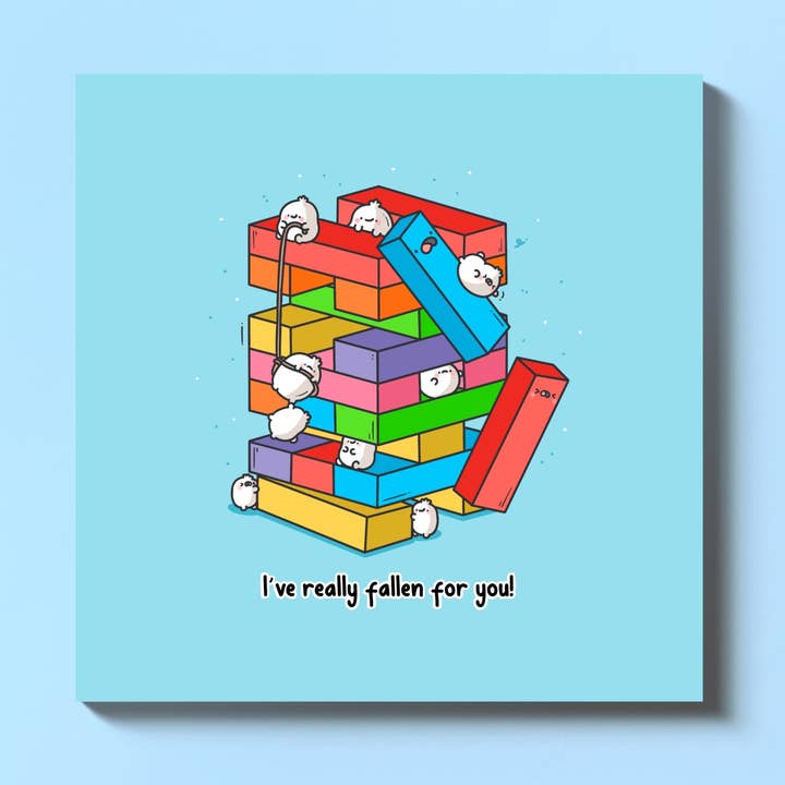 Building Blocks Card | Love Card | Greeting Card for wholesale by Toastedink