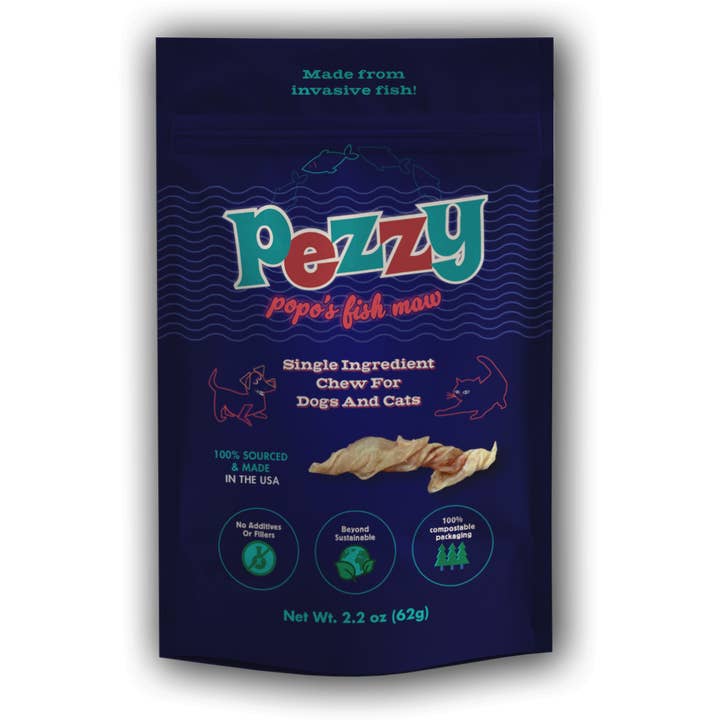 Fish Maw (masticare con un solo ingrediente) per la vendita all'ingrosso da parte di Pezzy Pets