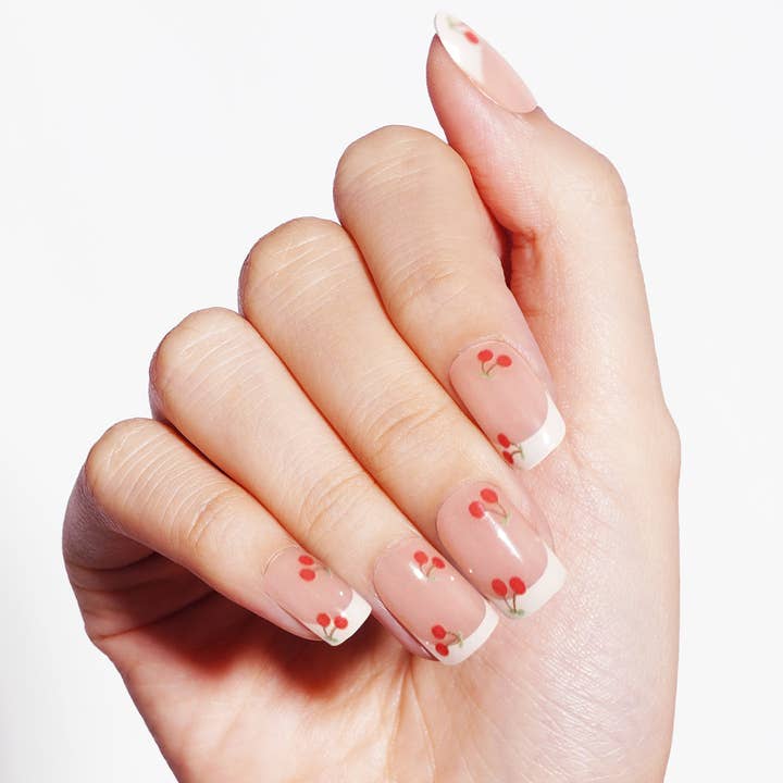 Zachte Franse Tip Gel Nagelstrips met een Zoete, Parijse Touch | Chérie Tips-2871 voor wholesale door Danni & Toni